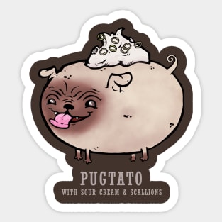 Pugtato Sticker